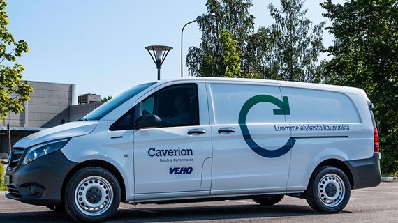 Caverion testaa Mercedeksen täyssähköistä pakettiautoa huoltotoiminnassaan